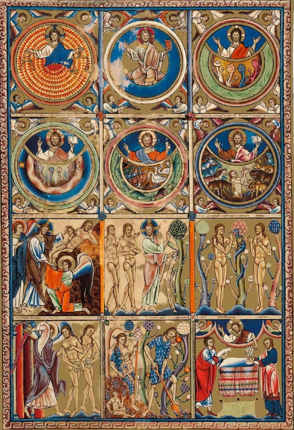 Séparation de la terre et des eaux, psautier anglo-catalan